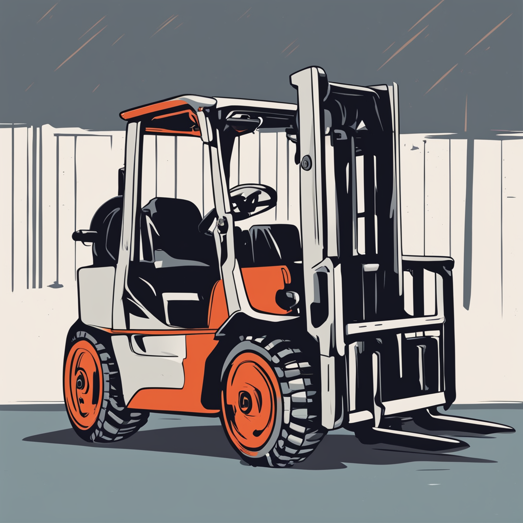 a forklift