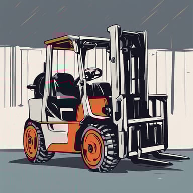 a forklift