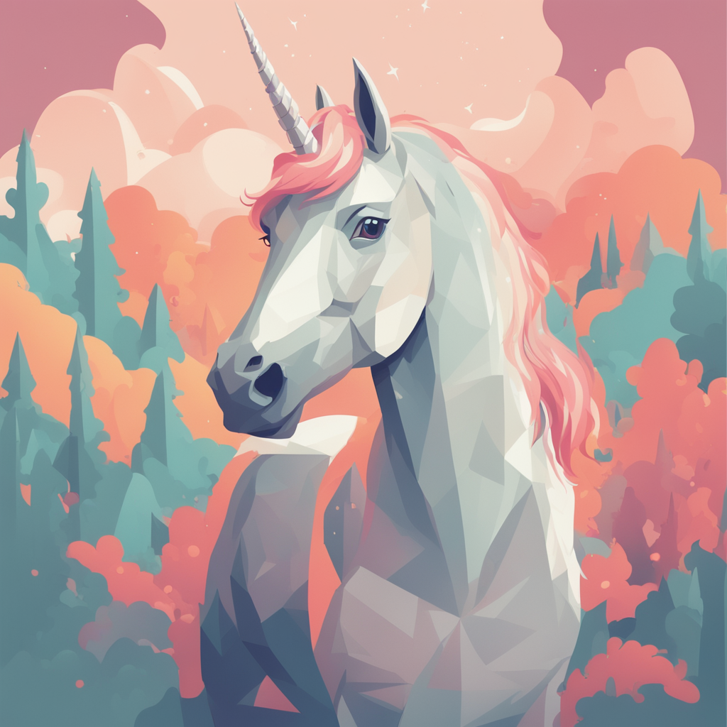 a portrait of a unicorn