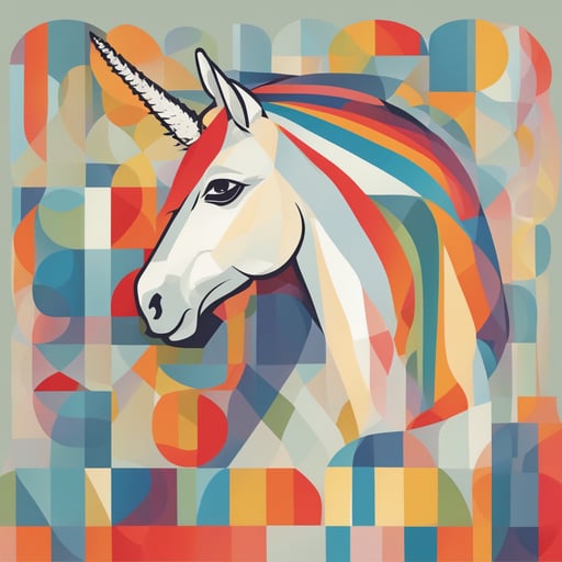 a portrait of a unicorn