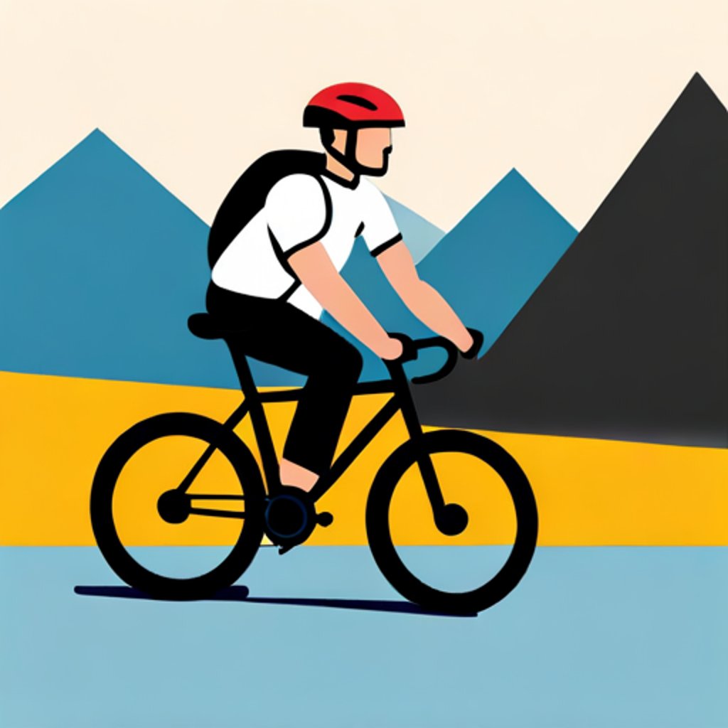 a person riding a mountain bike