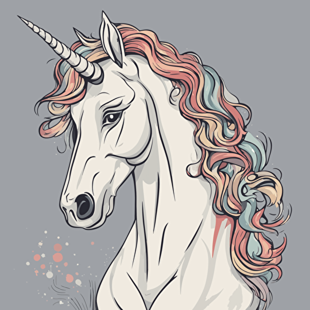 a portrait of a unicorn