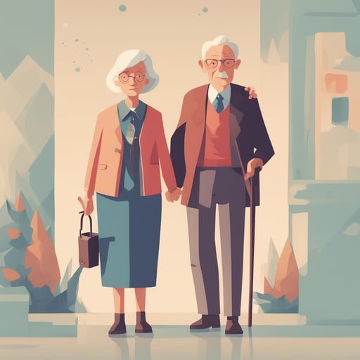 an elderly couple