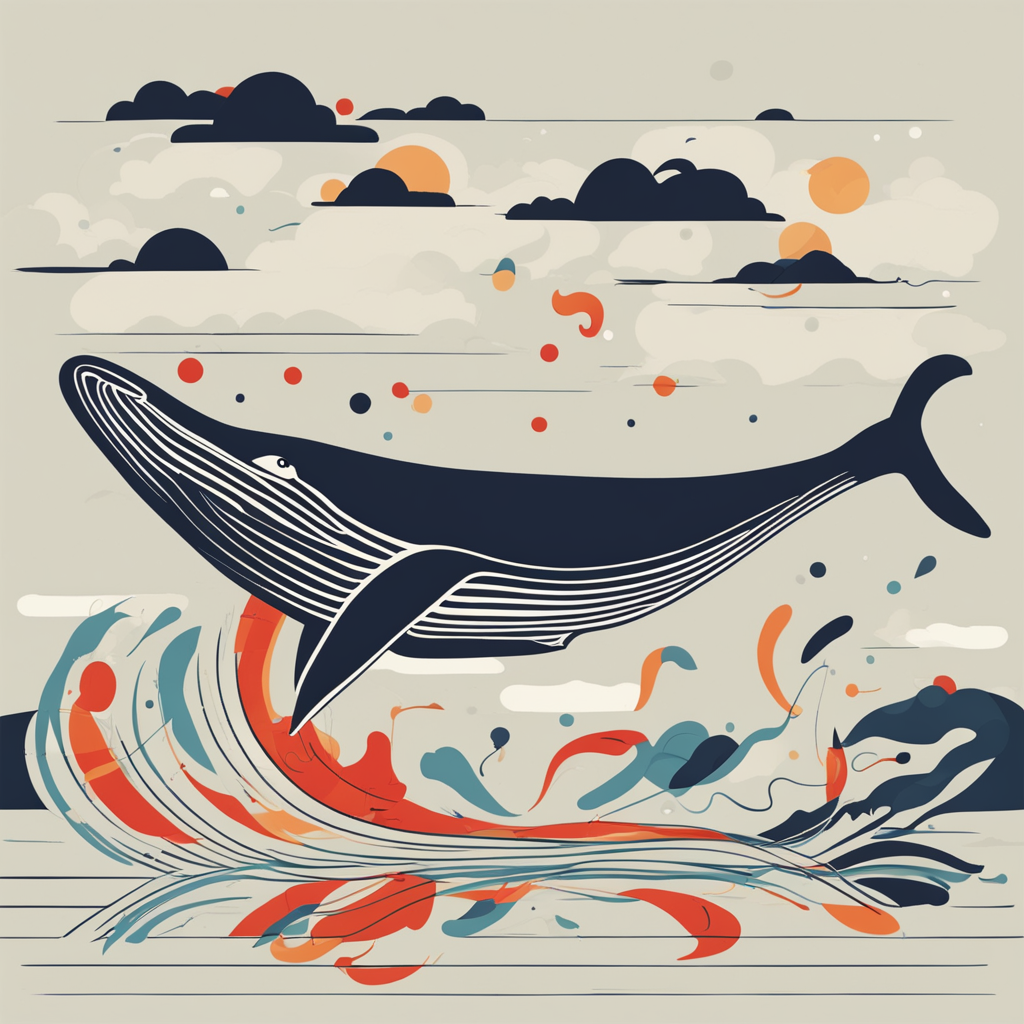 a whale jumping out of the water