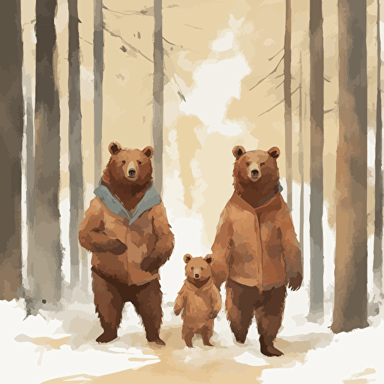 a family of bears