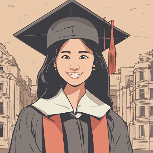 a woman graduating from college