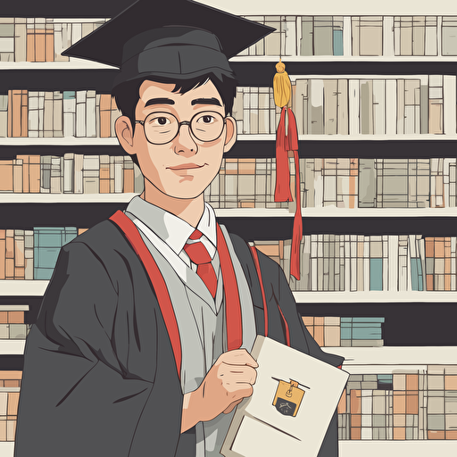 a man graduating from college