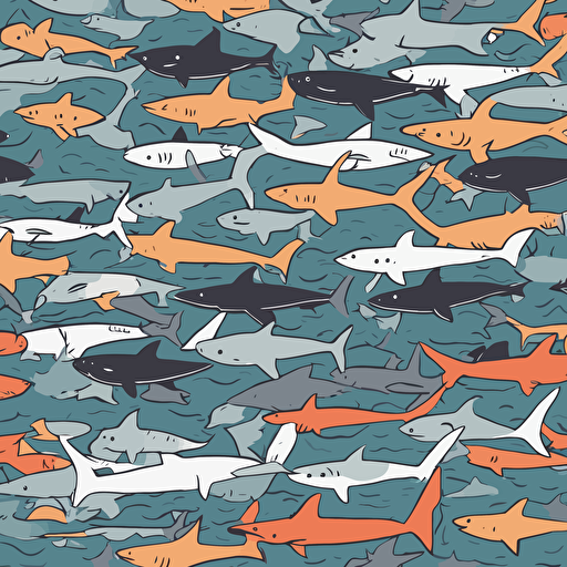a sea full of sharks