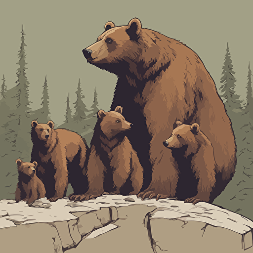a family of bears