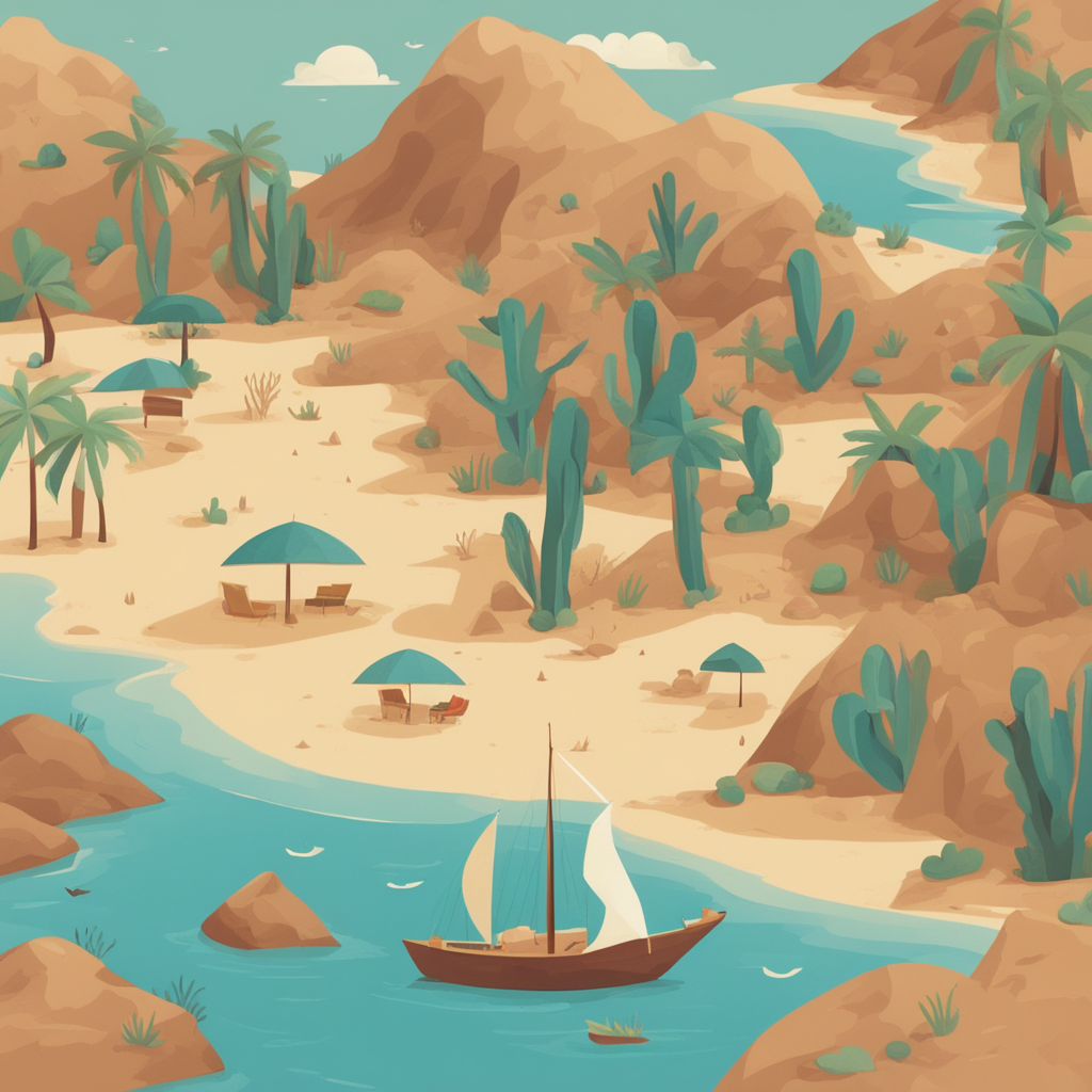 a desert island