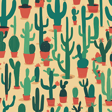 a collection of cacti in the desert