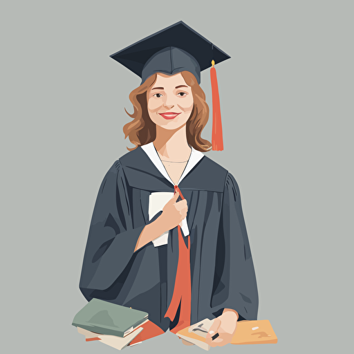 a woman graduating from college