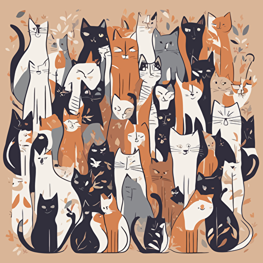 a group of cats