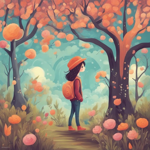 a person exploring nature