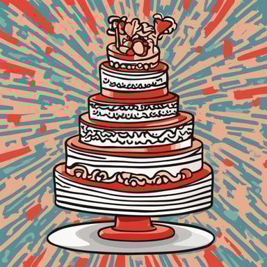 a wedding cake