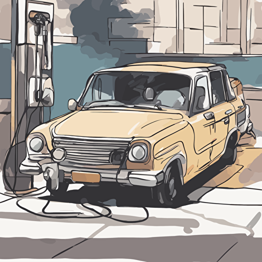 a car refueling