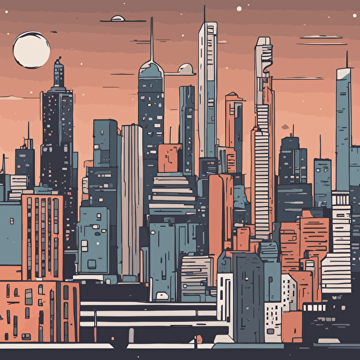 a futuristic cityscape