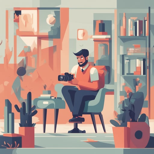 a person getting their picture taken