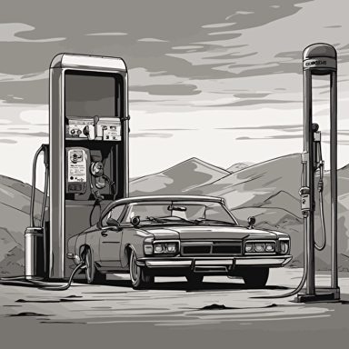 a car refueling