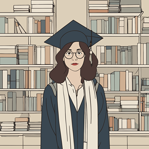 a woman graduating from college