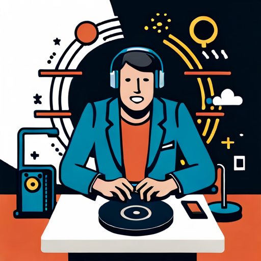 a man dj playing music