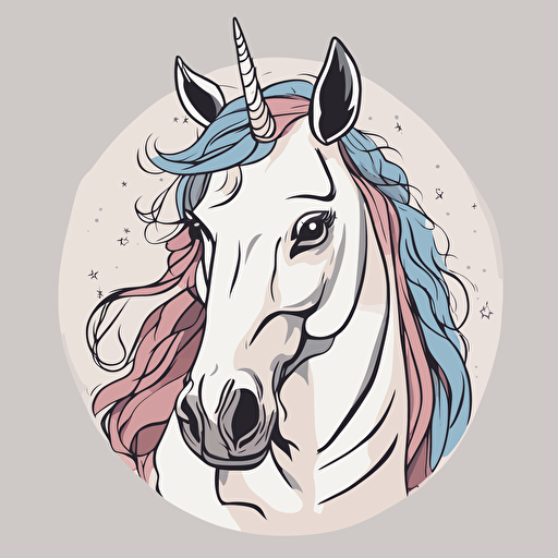 a portrait of a unicorn