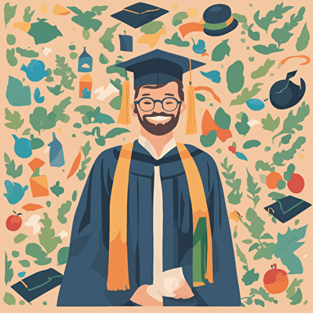 a man graduating from college