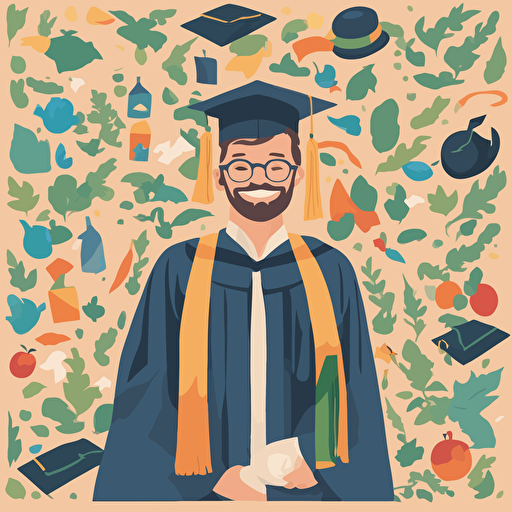 a man graduating from college