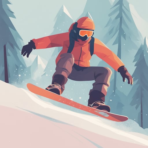 a person snowboarding