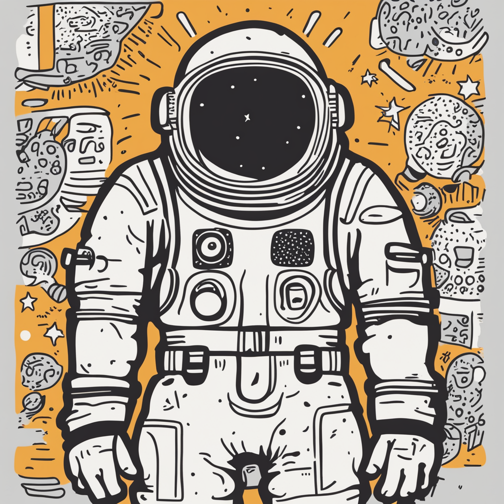 a person in a space suit