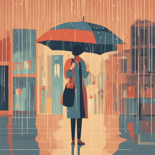 raining on a person