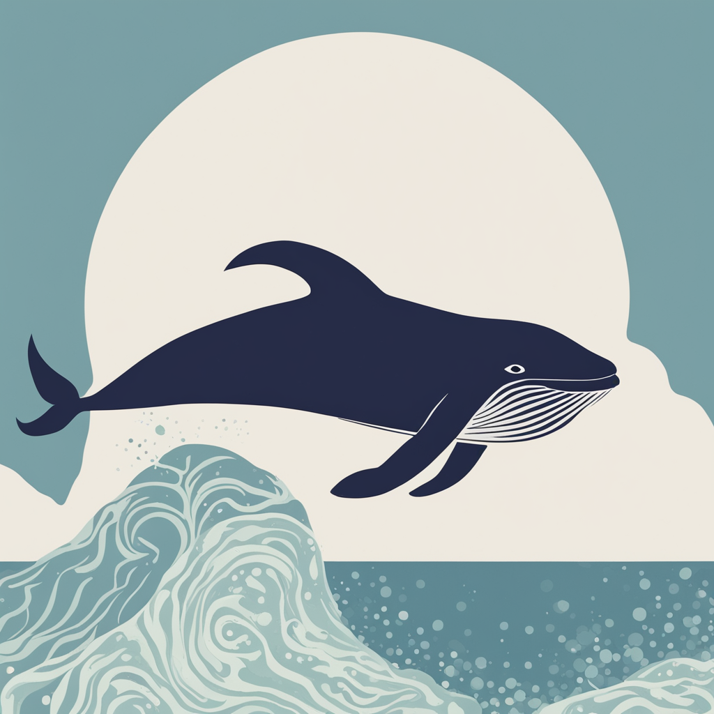 a whale jumping out of the water