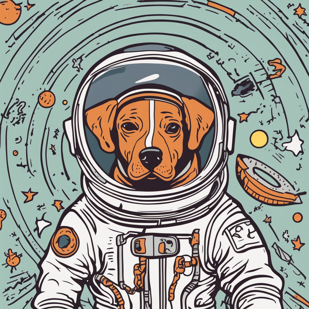a dog astronaut