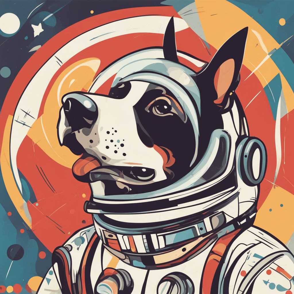 a dog astronaut