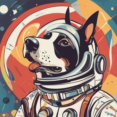 a dog astronaut