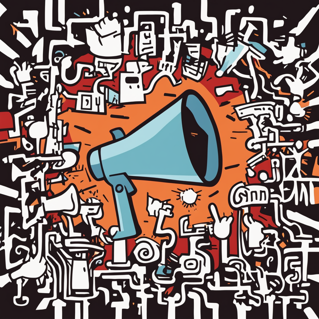 a megaphone