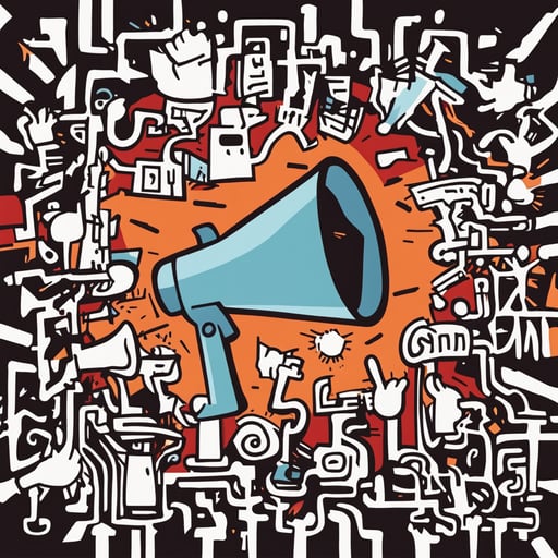 a megaphone