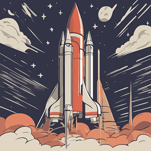 a rocket taking off