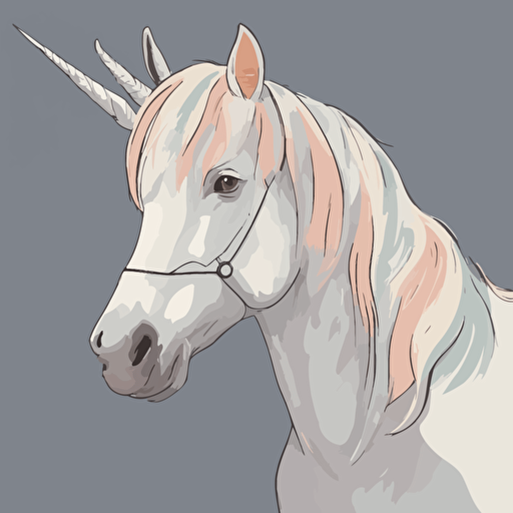 a portrait of a unicorn