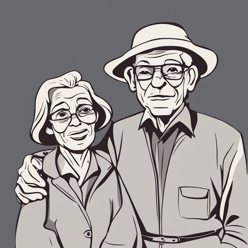 an elderly couple