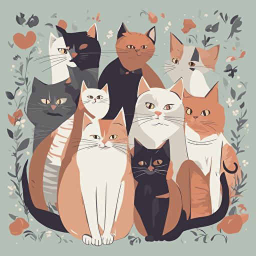 a group of cats