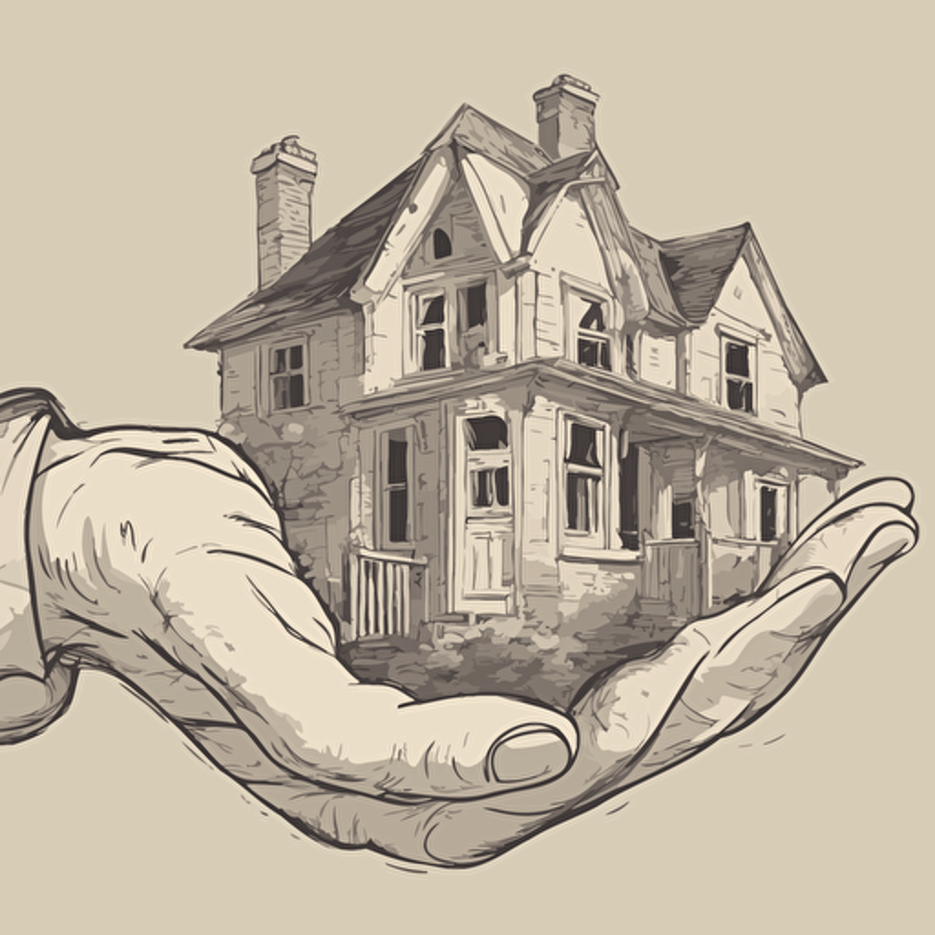 a house in the palm of a hand