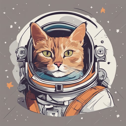 a cat astronaut