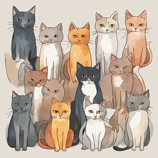 a group of cats