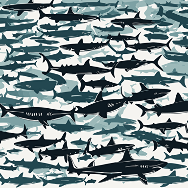 a sea full of sharks