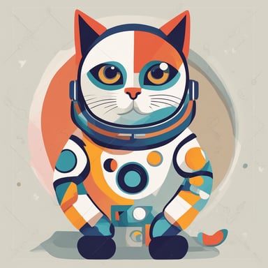 a cat astronaut