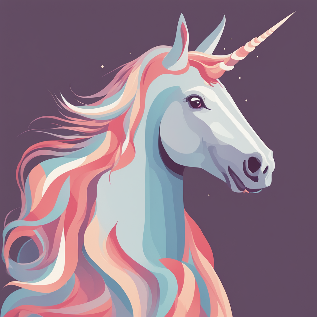 a portrait of a unicorn