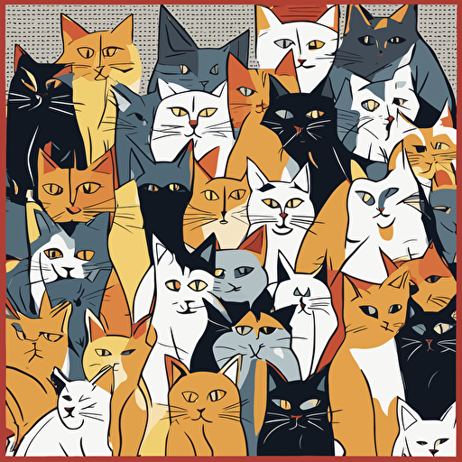 a group of cats