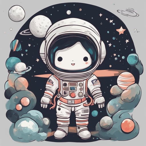 an astronaut on the moon