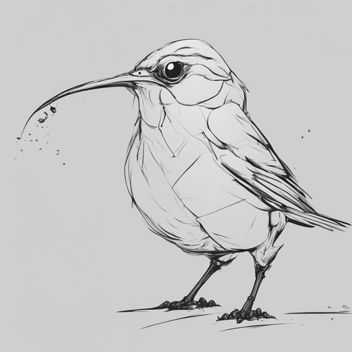 a bird eating a worm